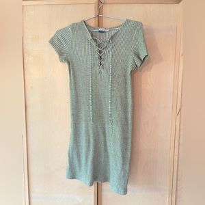 Roxy Short-Sleeve Green Dress - Size X-Small